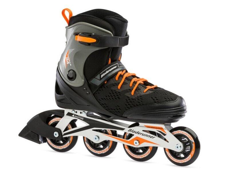 BLADERUNNER Bladerunner Formula 84 Mens Fitness Inline Skate - Black/Orange - UK 8