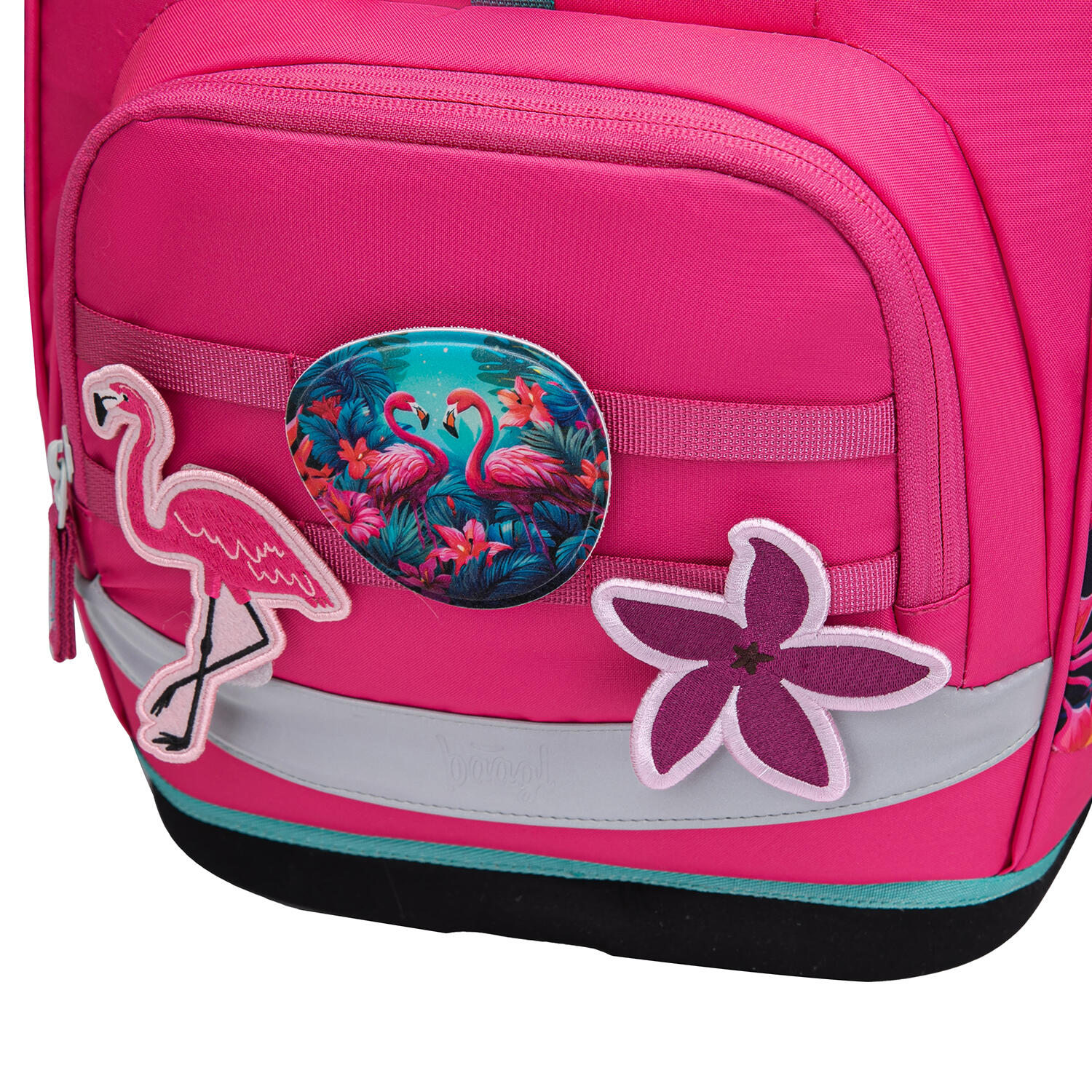 Airy Plus Flamingos Schulrucksack-Set 3tlg. inkl. Mäppchen & Beutel 7/7