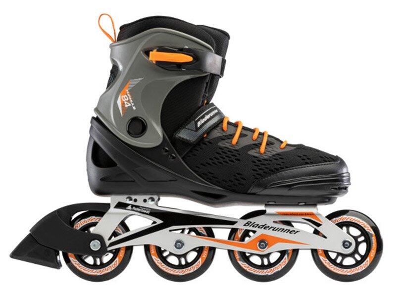 Bladerunner Formula 84 Mens Fitness Inline Skate - Black/Orange - UK 8 2/5