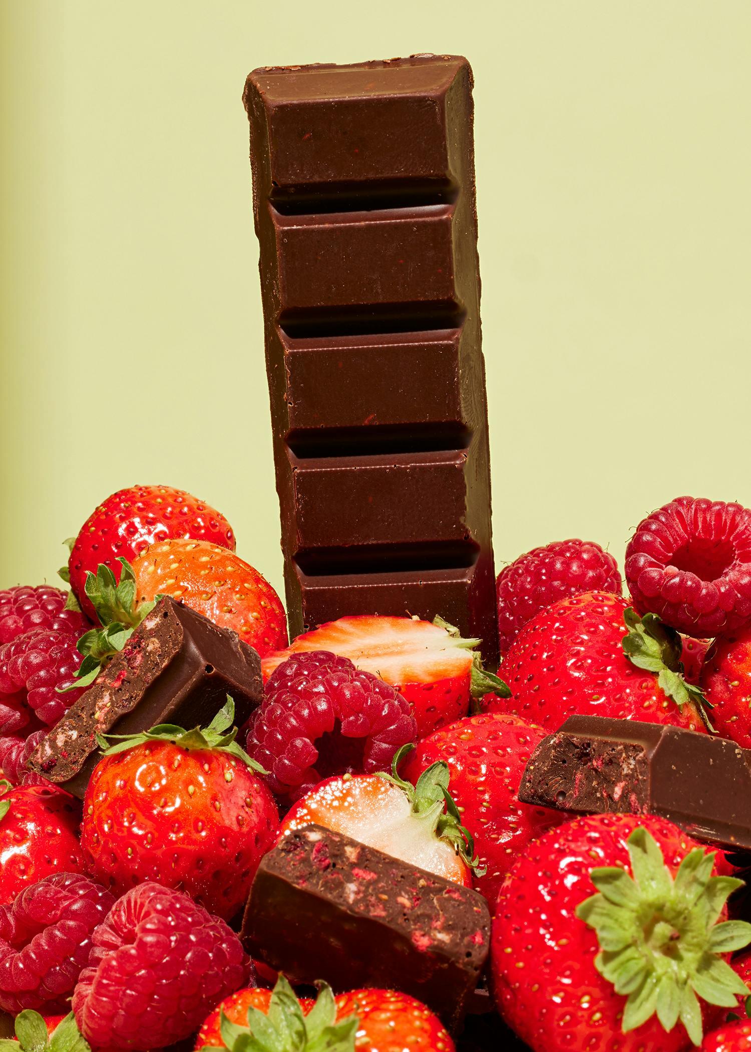 Barretta al cioccolato e frutti di bosco vegan bio | 12 x 50 g 5/6
