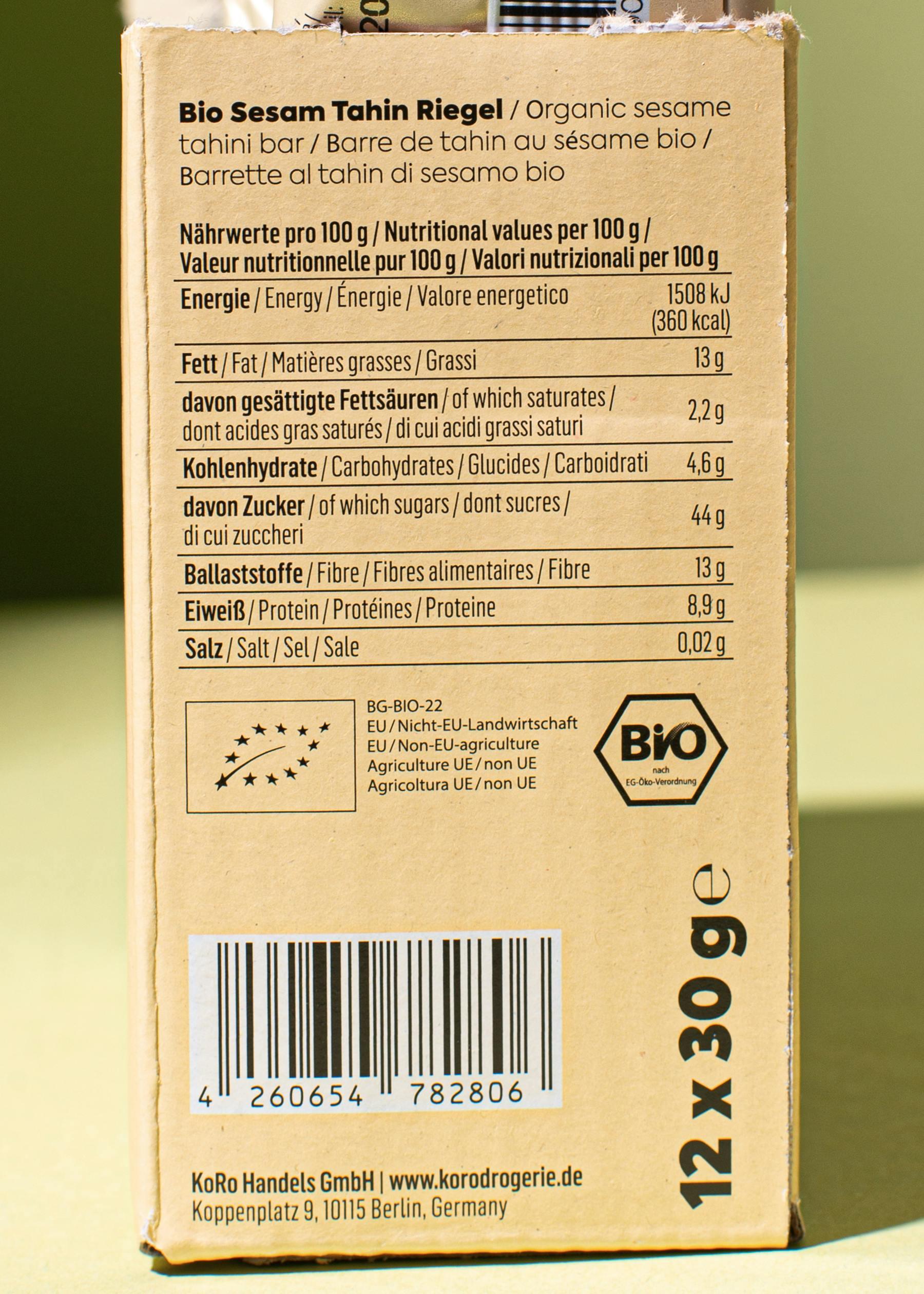 Barrette al tahin bio | 12 x 30 g 4/6