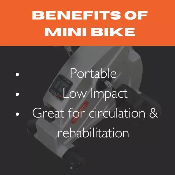 ITM Fitness Mini Bike - Portable Arm and Leg Pedal Exerciser 3/5