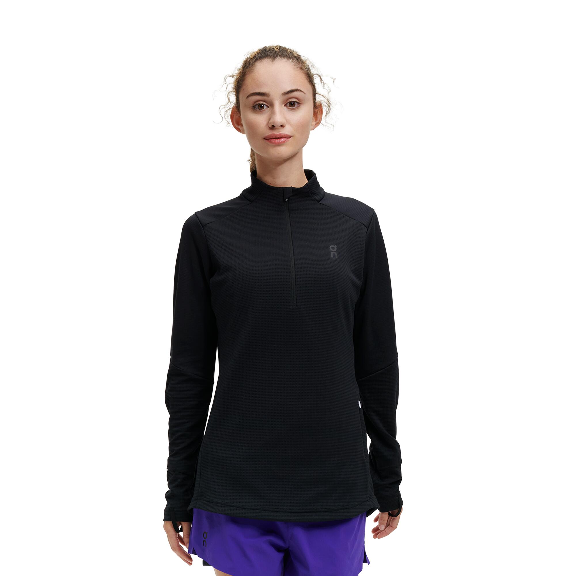 CHEMISE CLIMAT -RUNNING NOIR FEMME 1/2