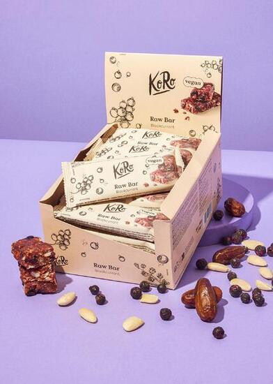 Barre de céréales crue au cassis vegan 20 x 50 g