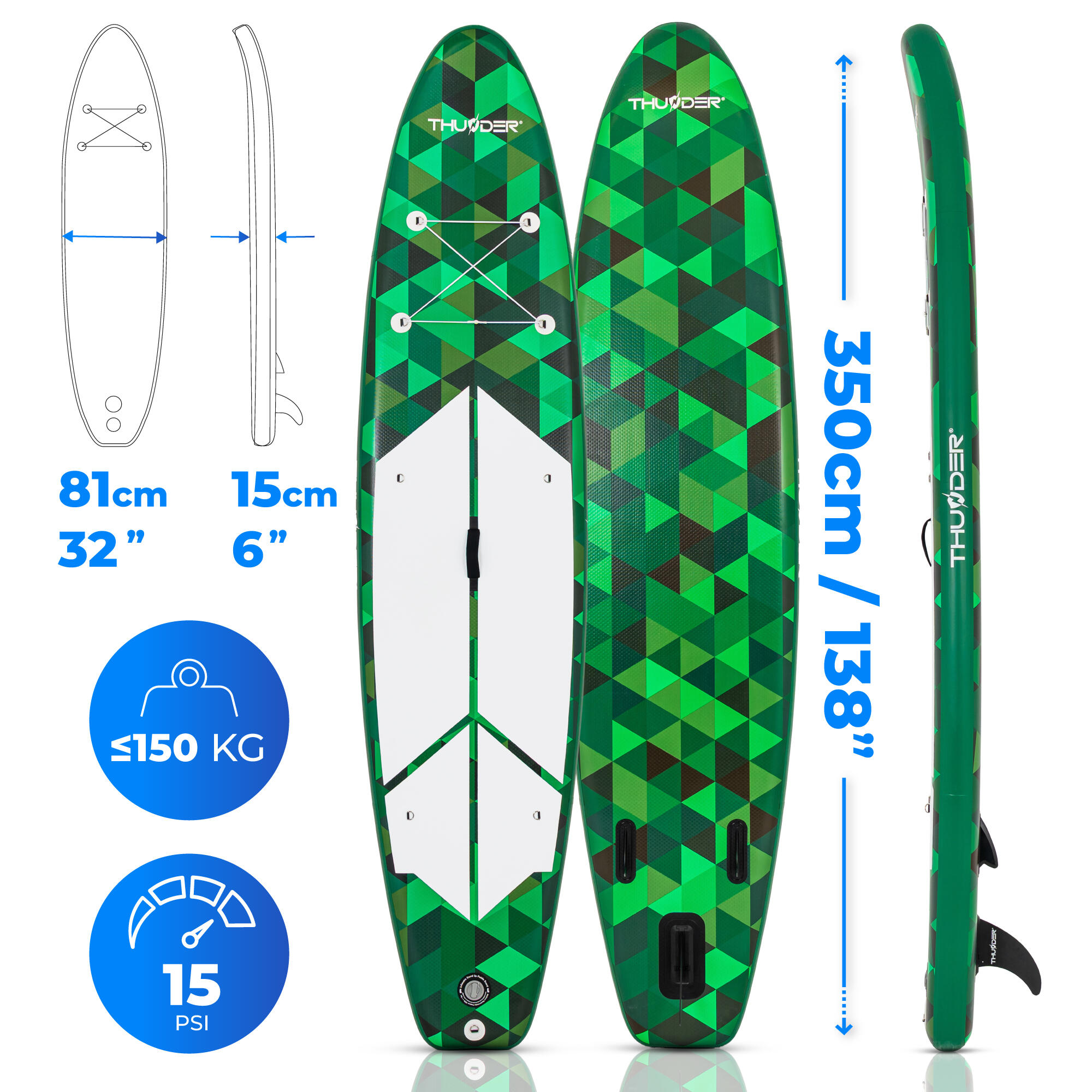 SUP-Board THUNDER® CAMO 350 2/7