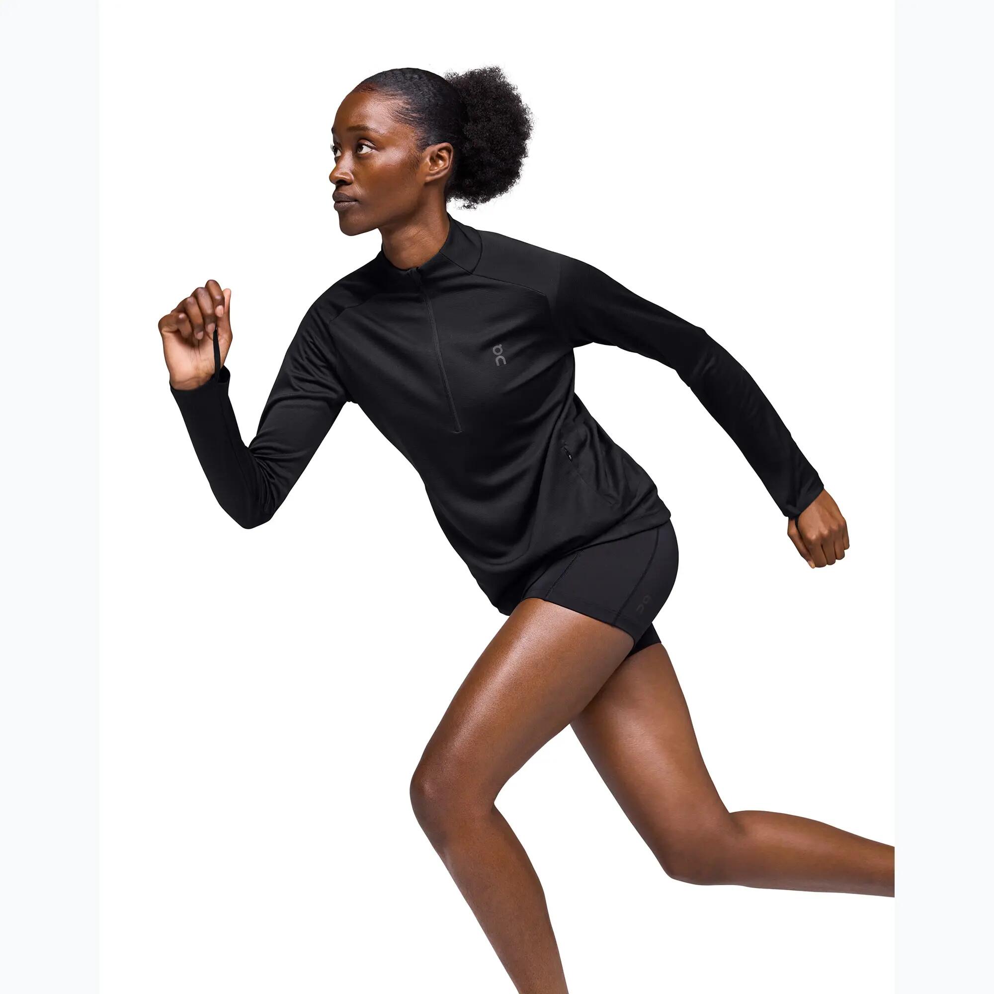 -RUNNING CLIMATE SHIRT BLACK WOMAN 5/7