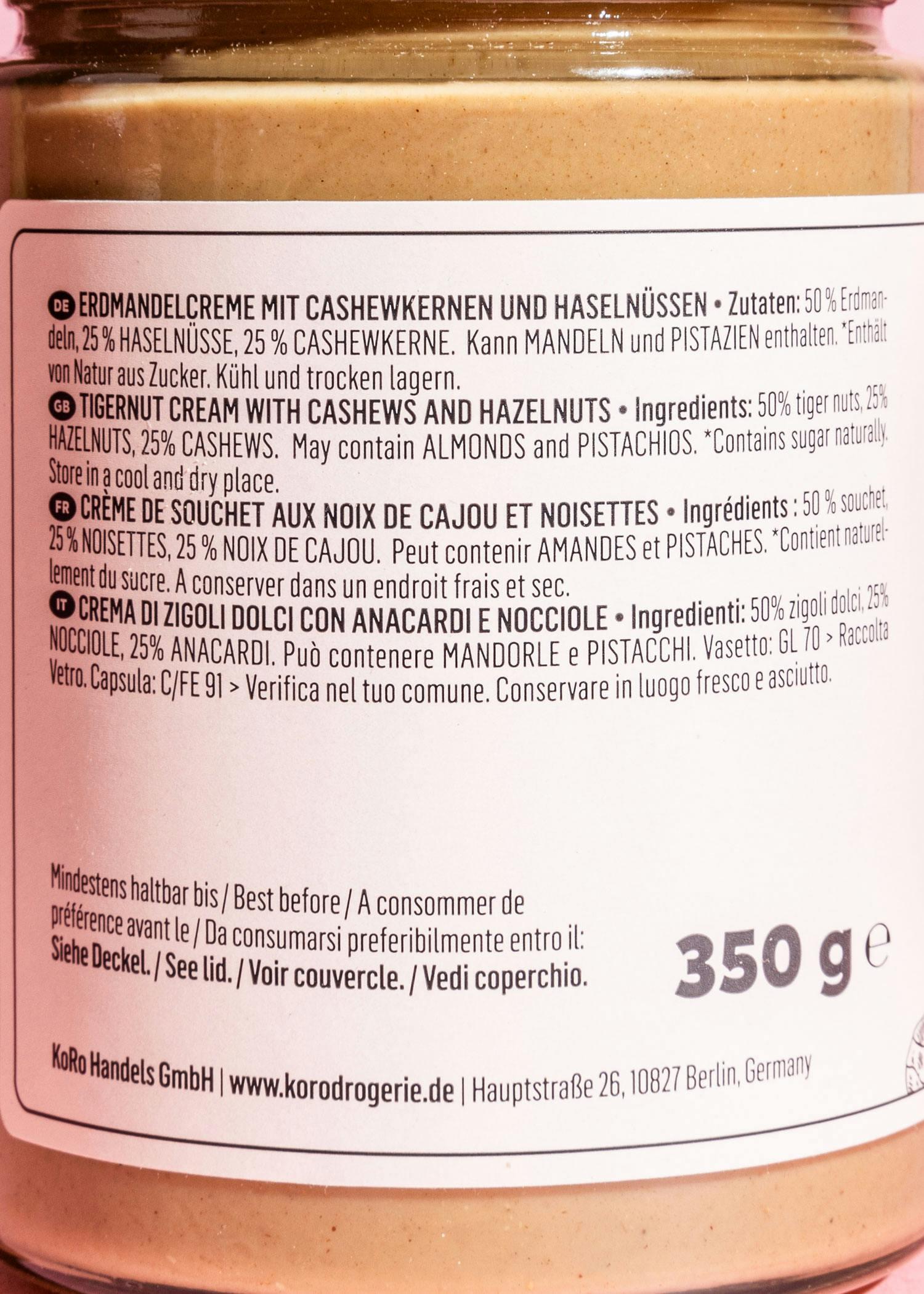 Pâte à tartiner souchet, noix de cajou et noisettes 12 x 350 g 4/7