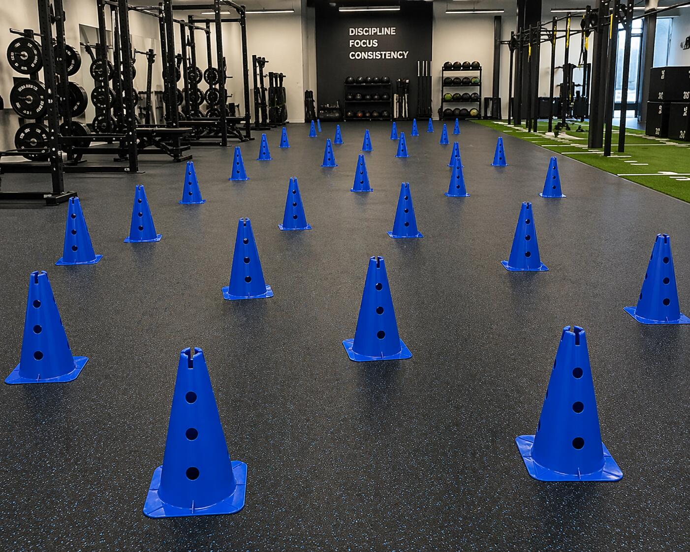 Conos Azul 30 cm Alto Entrenamiento Agilidad 3/3