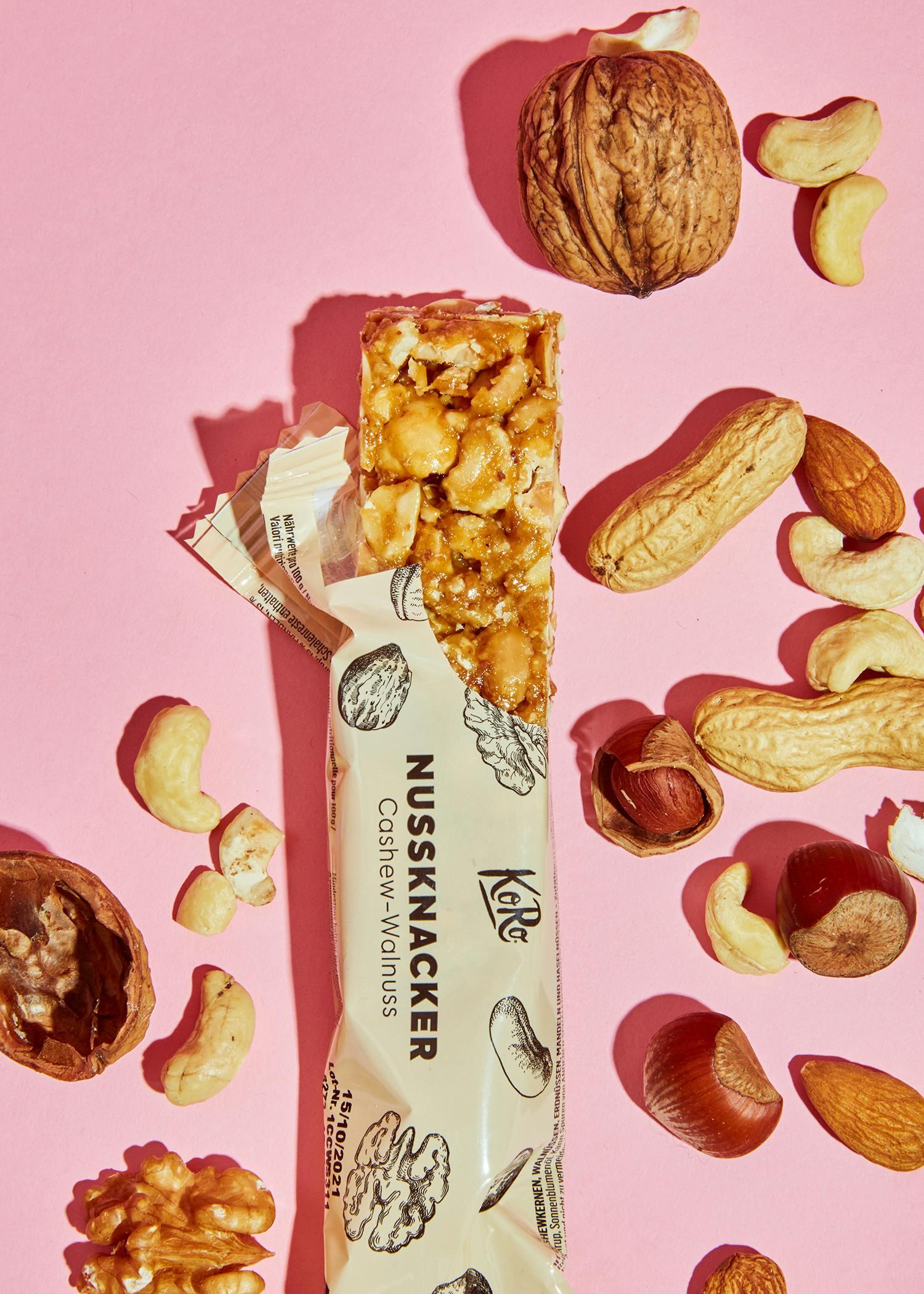 KoRo - Barrette di anacardi e noci | 12 x 40 g - vegan, senza glutine 5/7