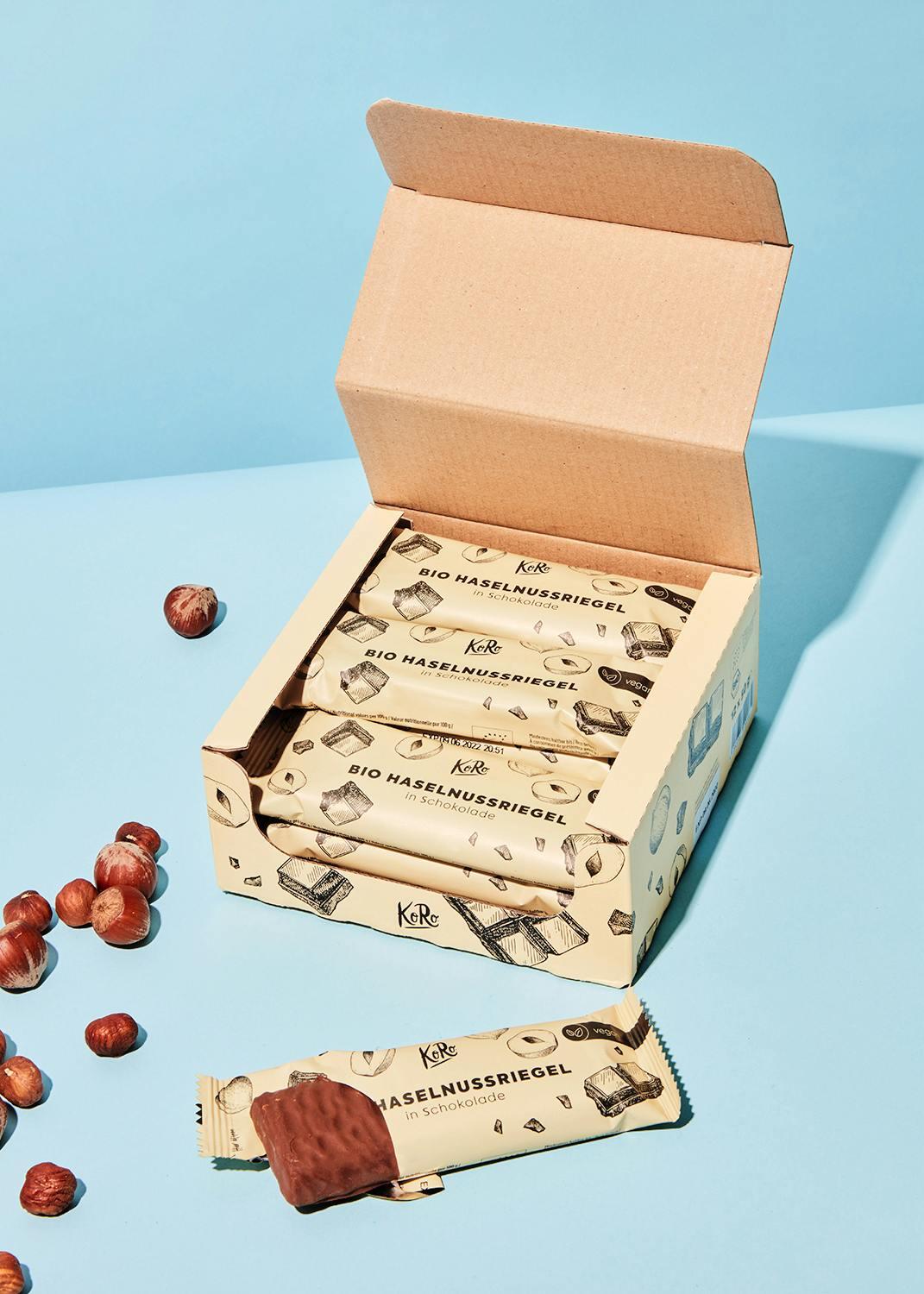Barre aux noisettes et au chocolat bio 12 x 50 g 2/5