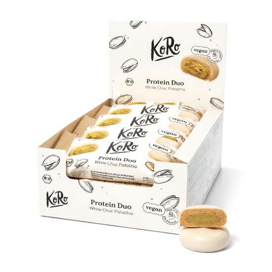 Bouchées protéinées bio pistaches et chocolat blanc 12 x 2 x 20 g