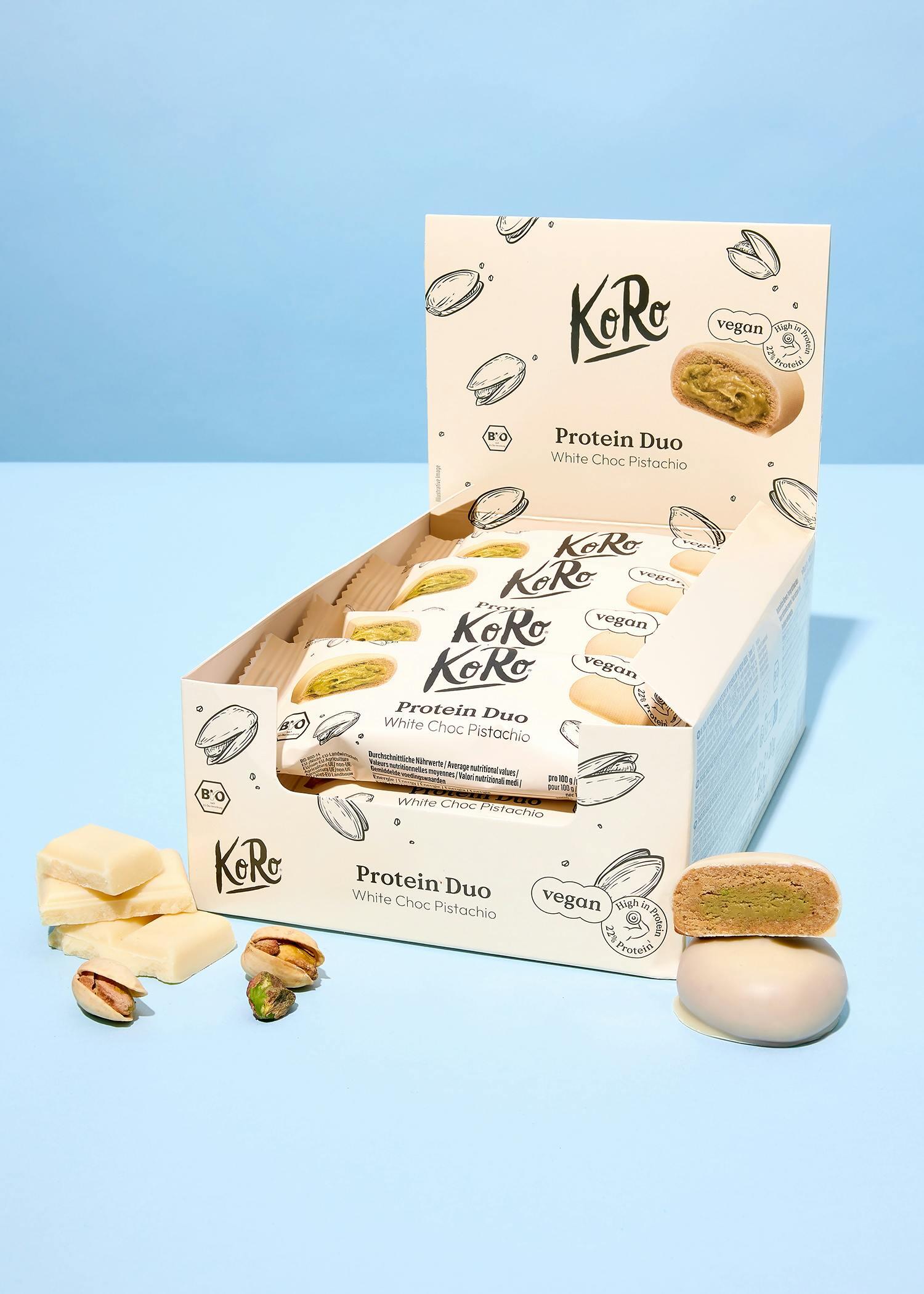 Bouchées protéinées bio pistaches et chocolat blanc 12 x 2 x 20 g 2/7