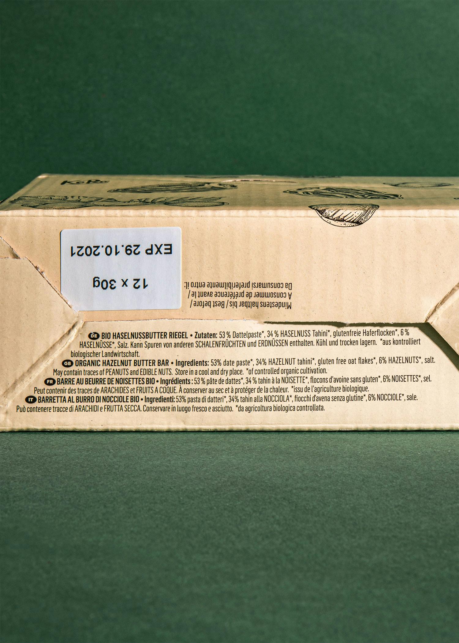Barre à la purée de noisettes bio 12 x 30 g 4/7