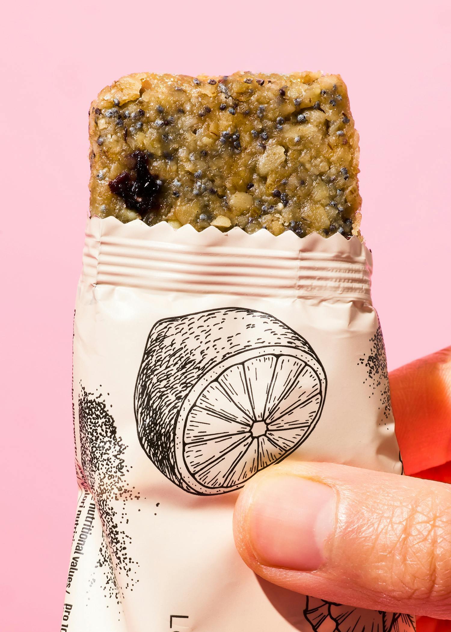 Barre d'avoine au citron et graines de pavot bio 15 x 60 g 5/7