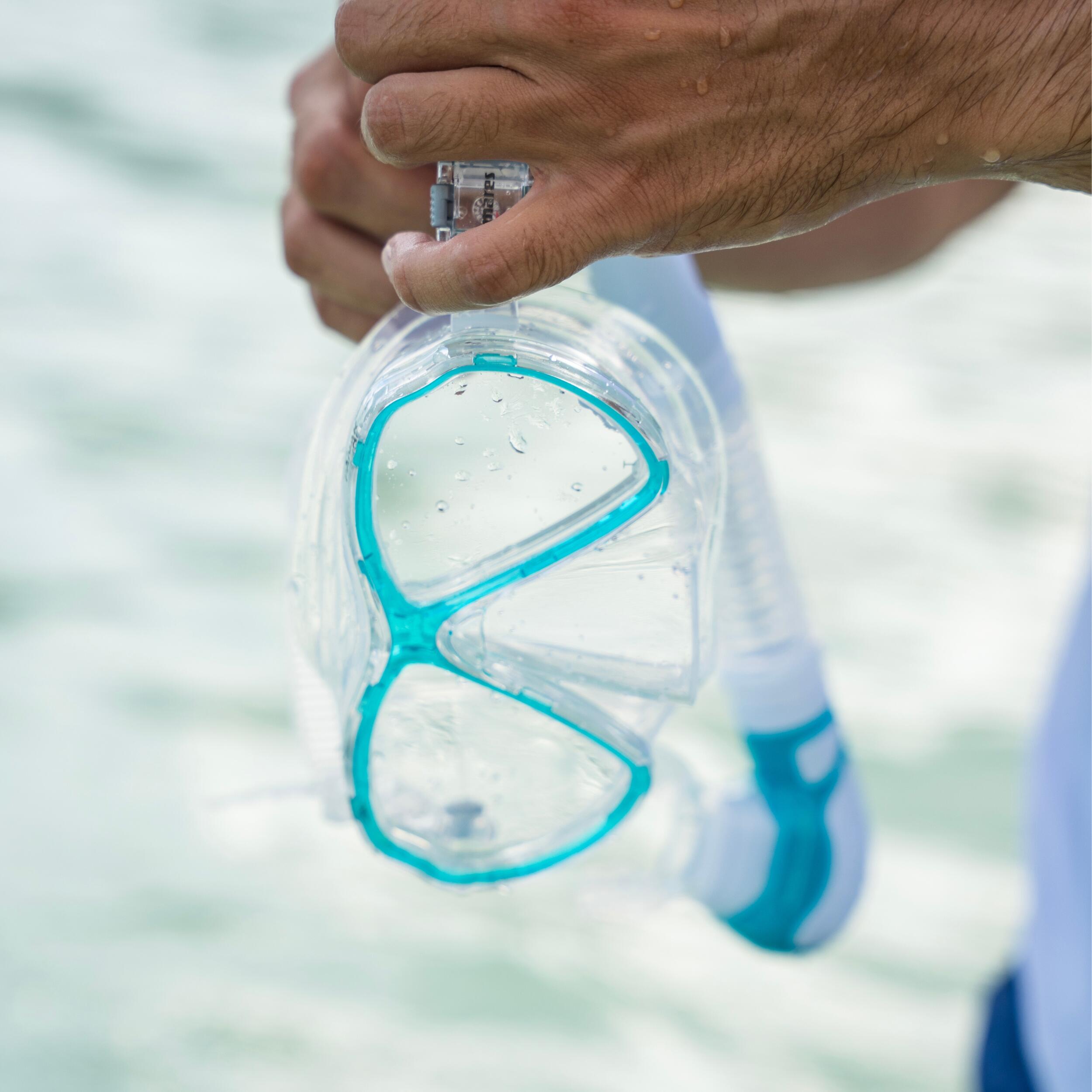 Máscara Snorkel Doble Cristal Panak Mid Silicona Ez Adjust 360 Compacta 3/4