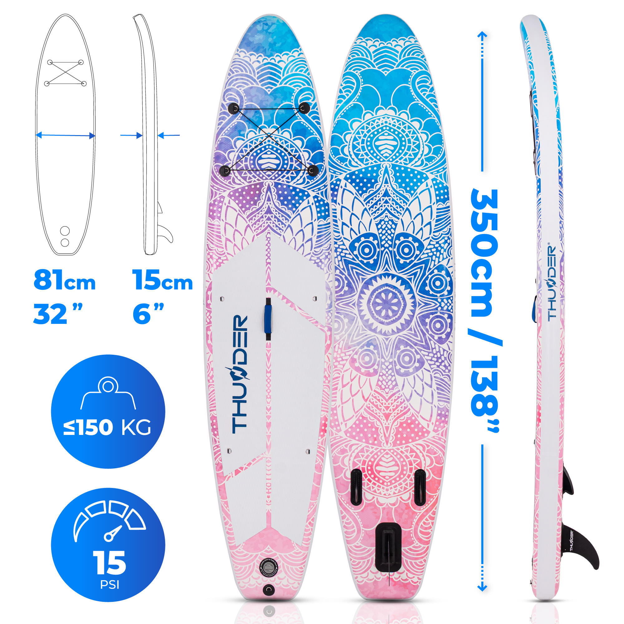 Planche SUP Thunder Sup Aurora 350 2/7