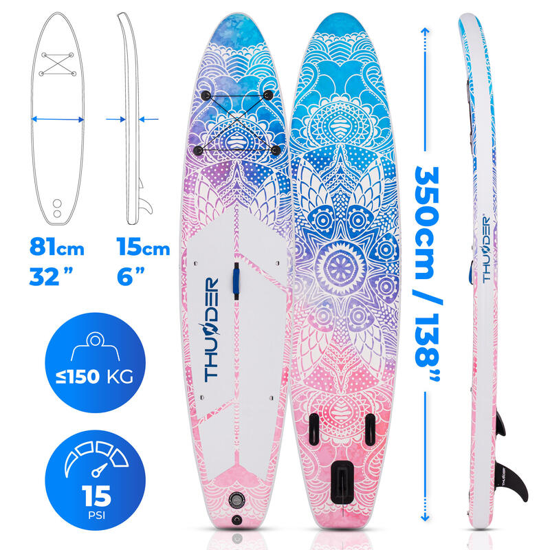 Nafukovací SUP prkna doplňky THUNDER AURORA 350 cm