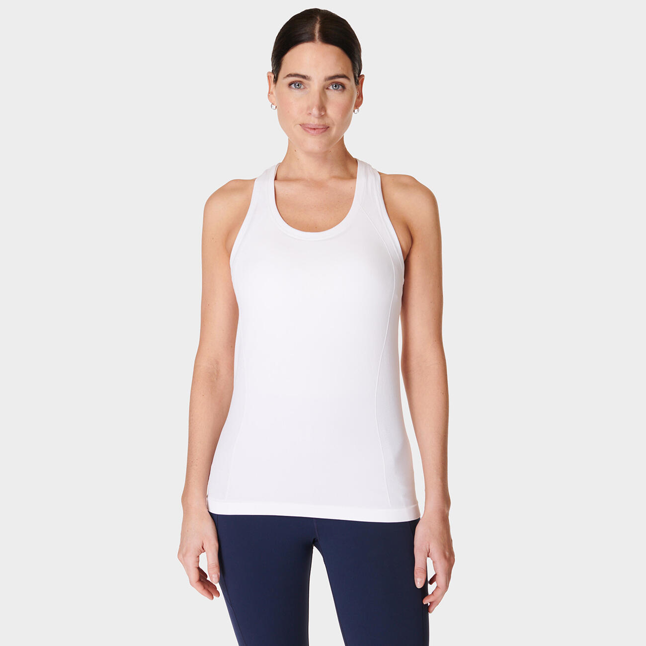 Sweaty Betty Athlete Seamless Workout Tank Top T-shirt WIT XL 3/7