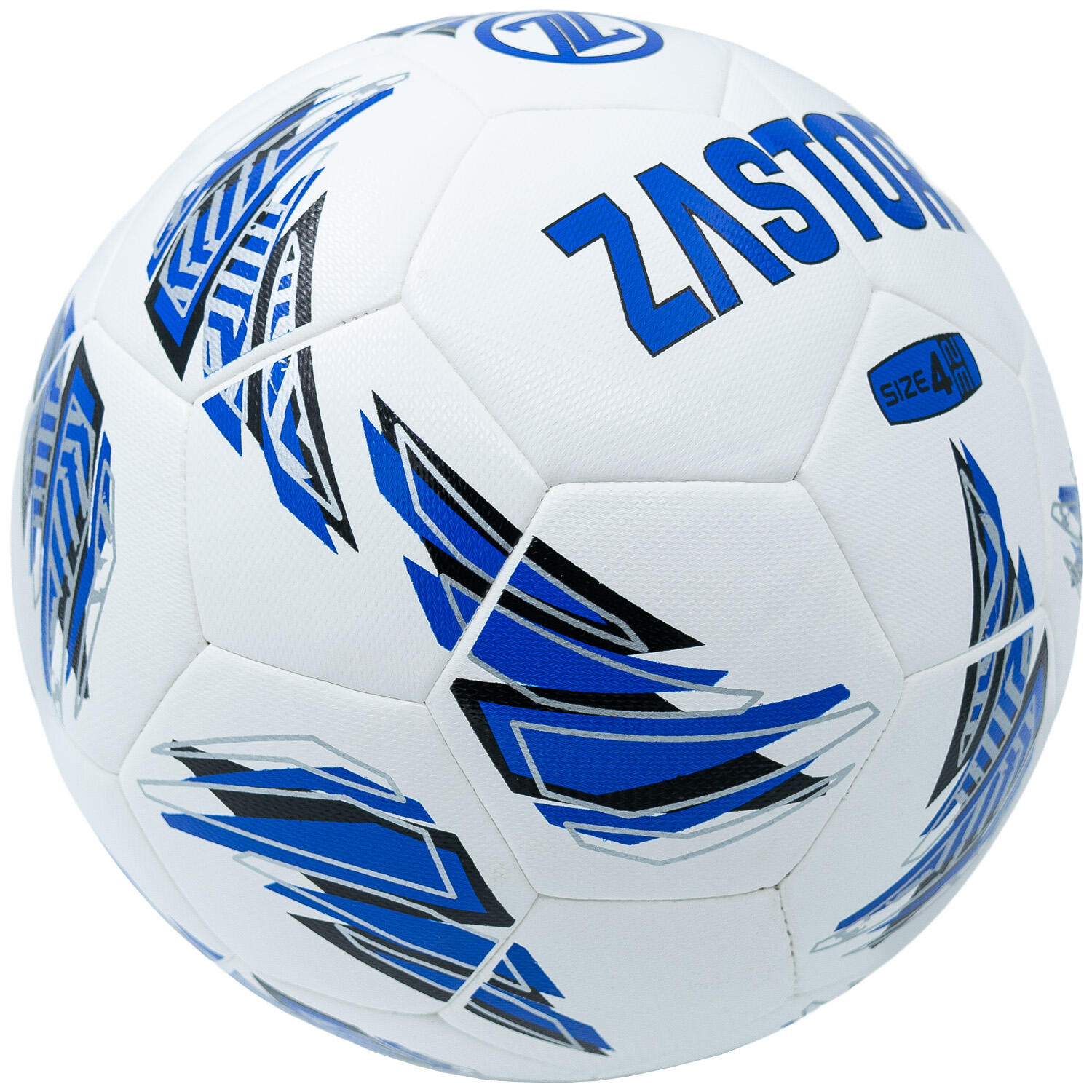Balón Fútbol Zastor Venom White/Blue T-4 5/5