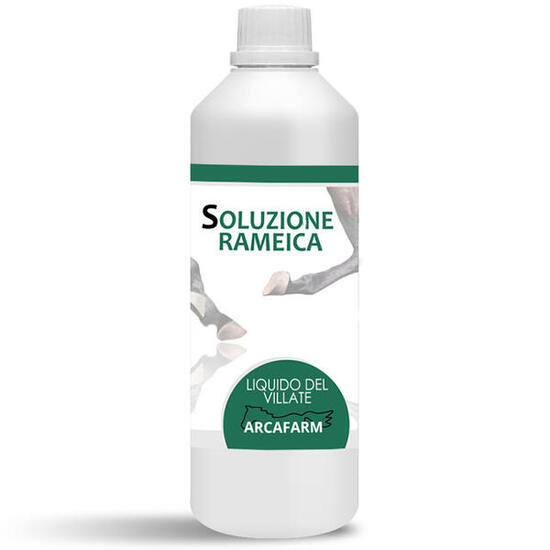 Soluzione rameica LIQUIDO del VILLATE 500mL antibatterico per Zoccoli Cavallo