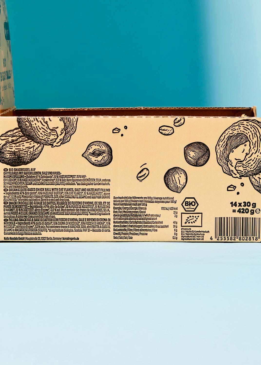 Energy Ball à la noisette salée bio 14 x 30 g 4/7