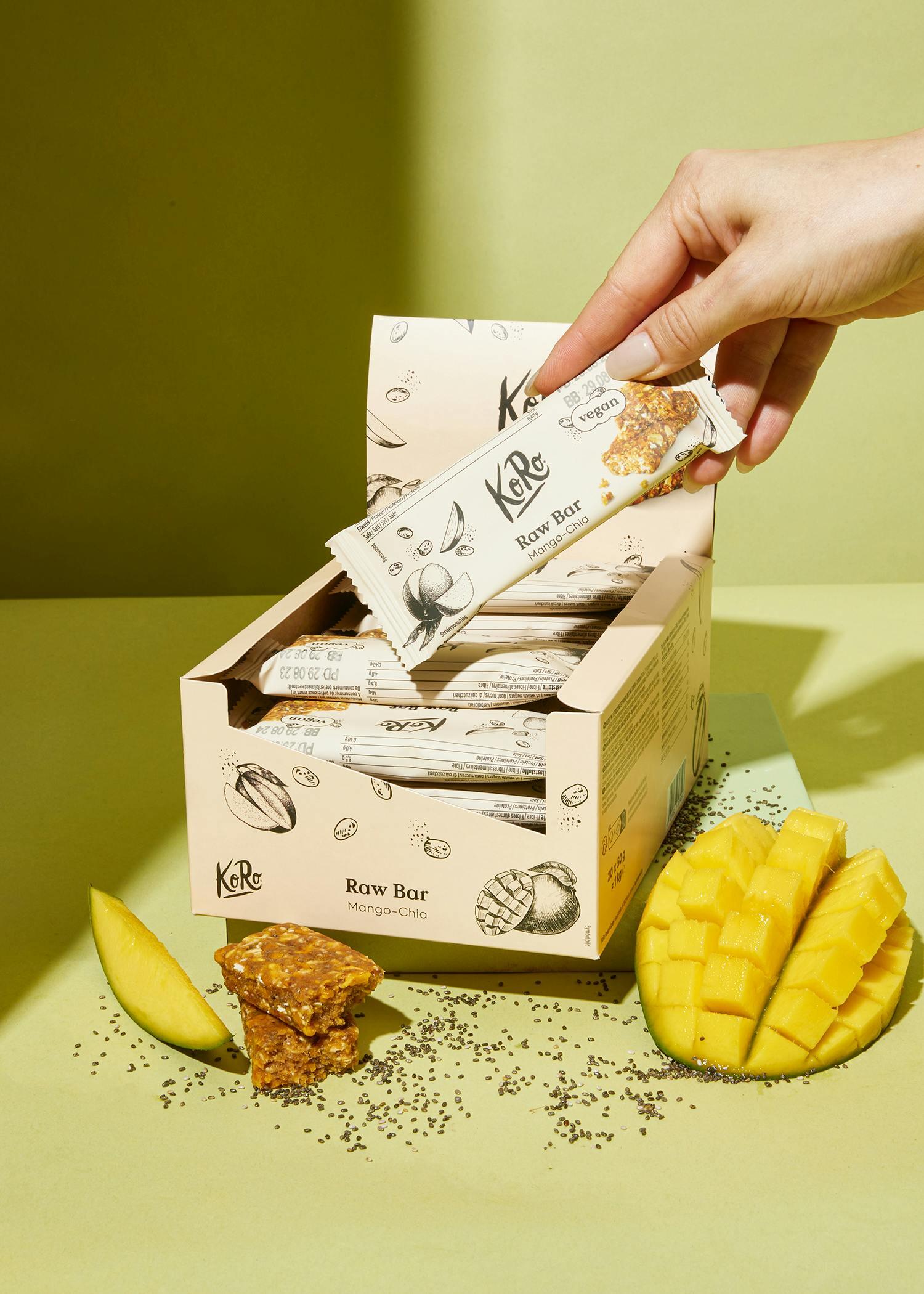 Barretta raw al mango e chia | 20 x 50 g 4/7