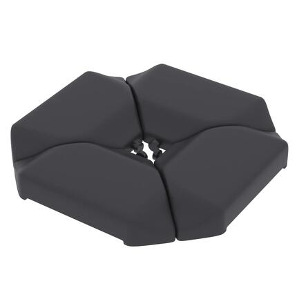 Base para Sombrilla Outsunny 100x100x9 cm Negro