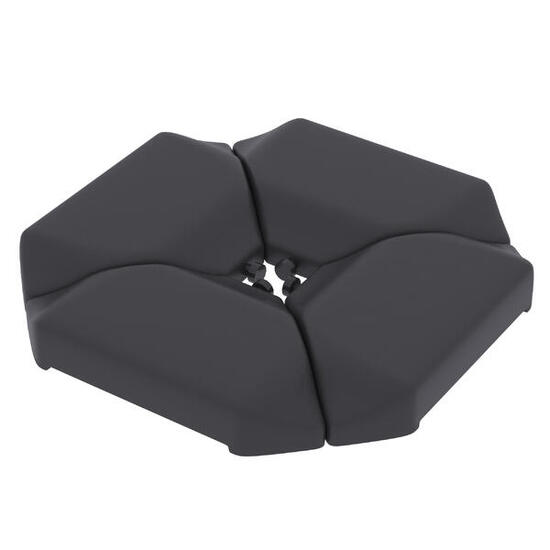 Base para Sombrilla Outsunny 100x100x9 cm Negro