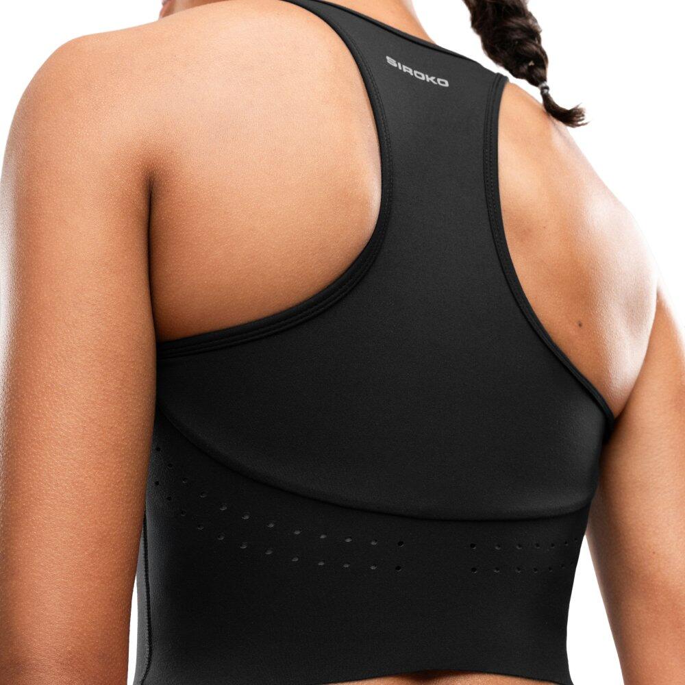 Damen Fitness lauf-tanktop Namib Black Schwarz 4/6