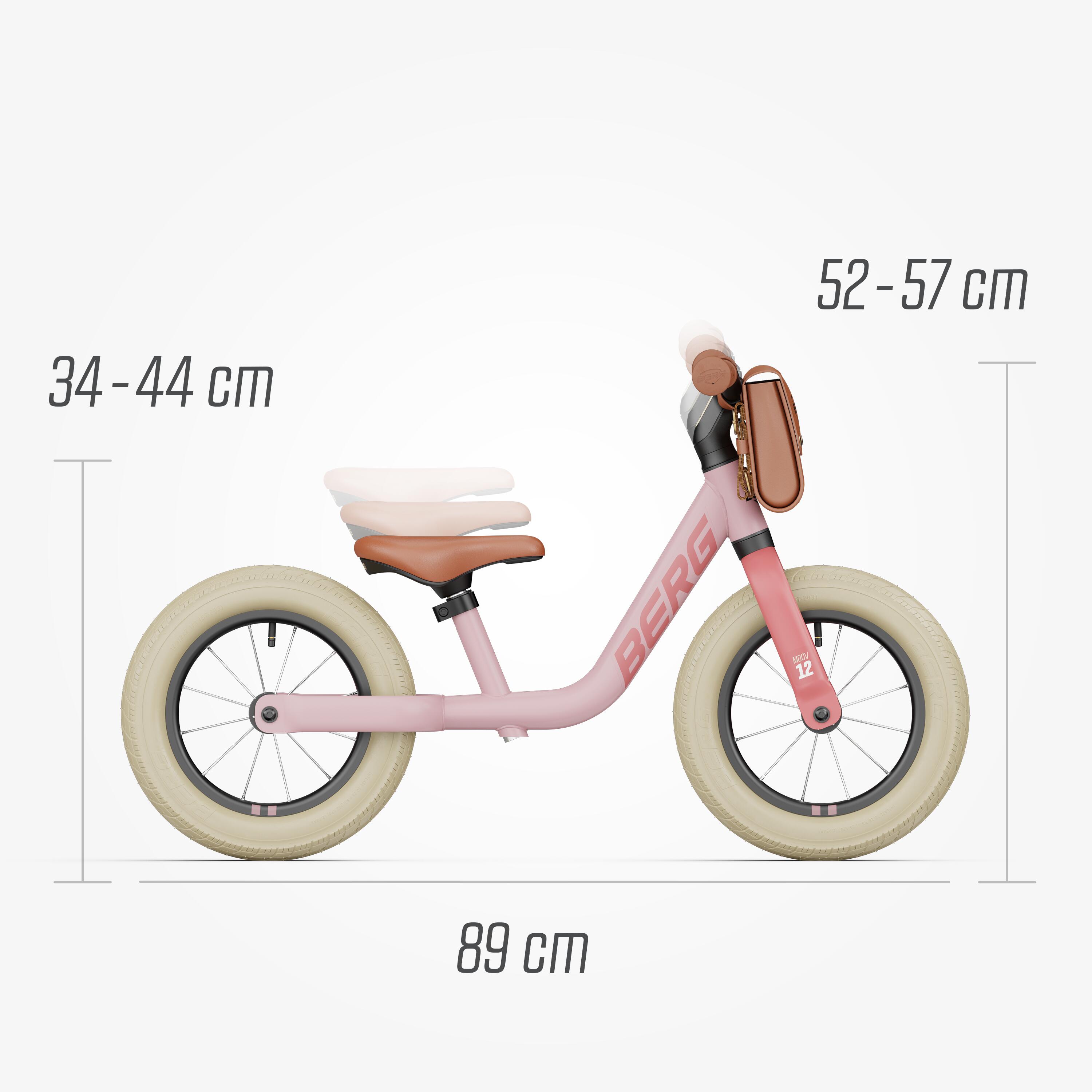 Loopfiets voor Kinderen, 2,5+ Jaar, 12 Inch, MOOV 12 Retro Roze 2/7