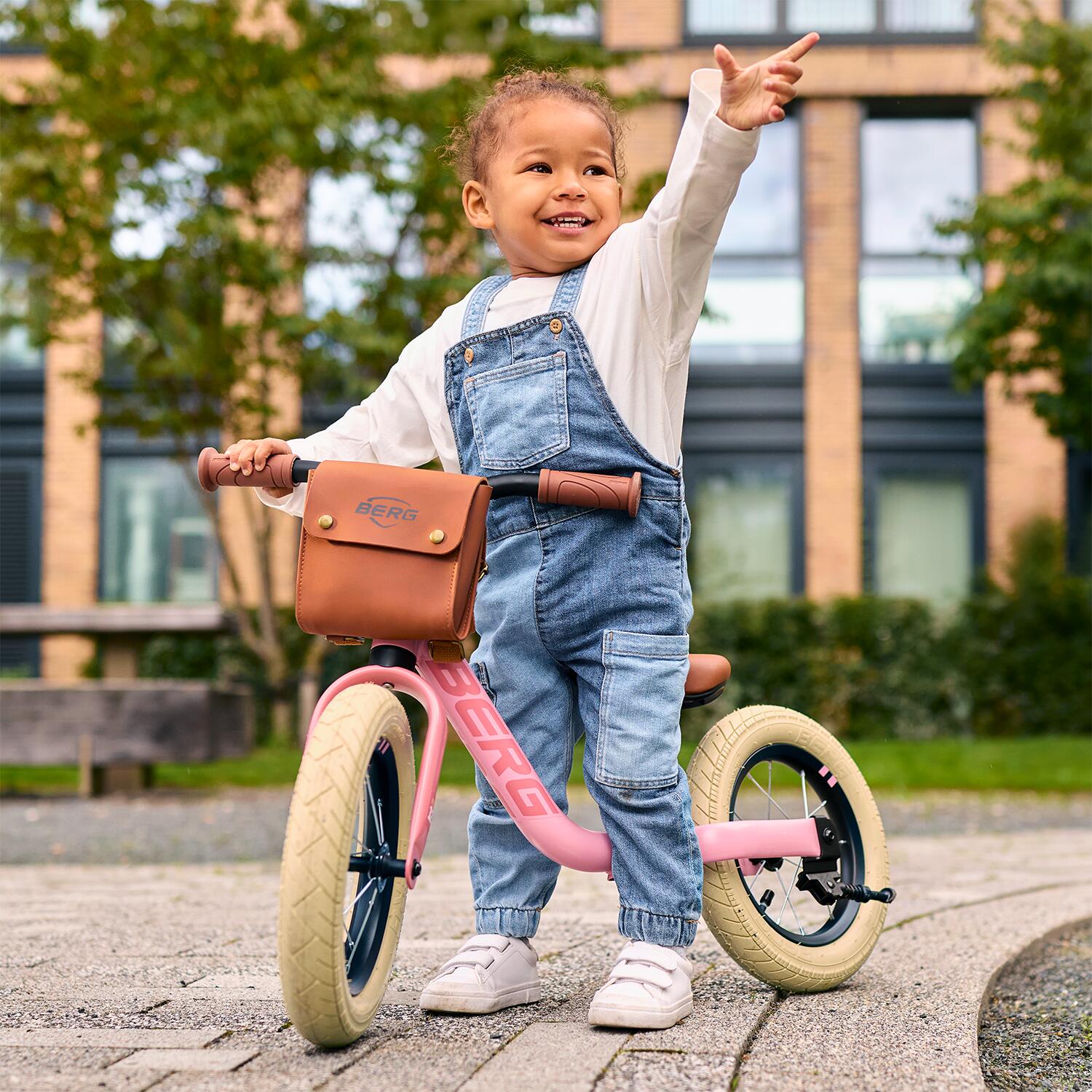Loopfiets voor Kinderen, 2,5+ Jaar, 12 Inch, MOOV 12 Retro Roze 6/7