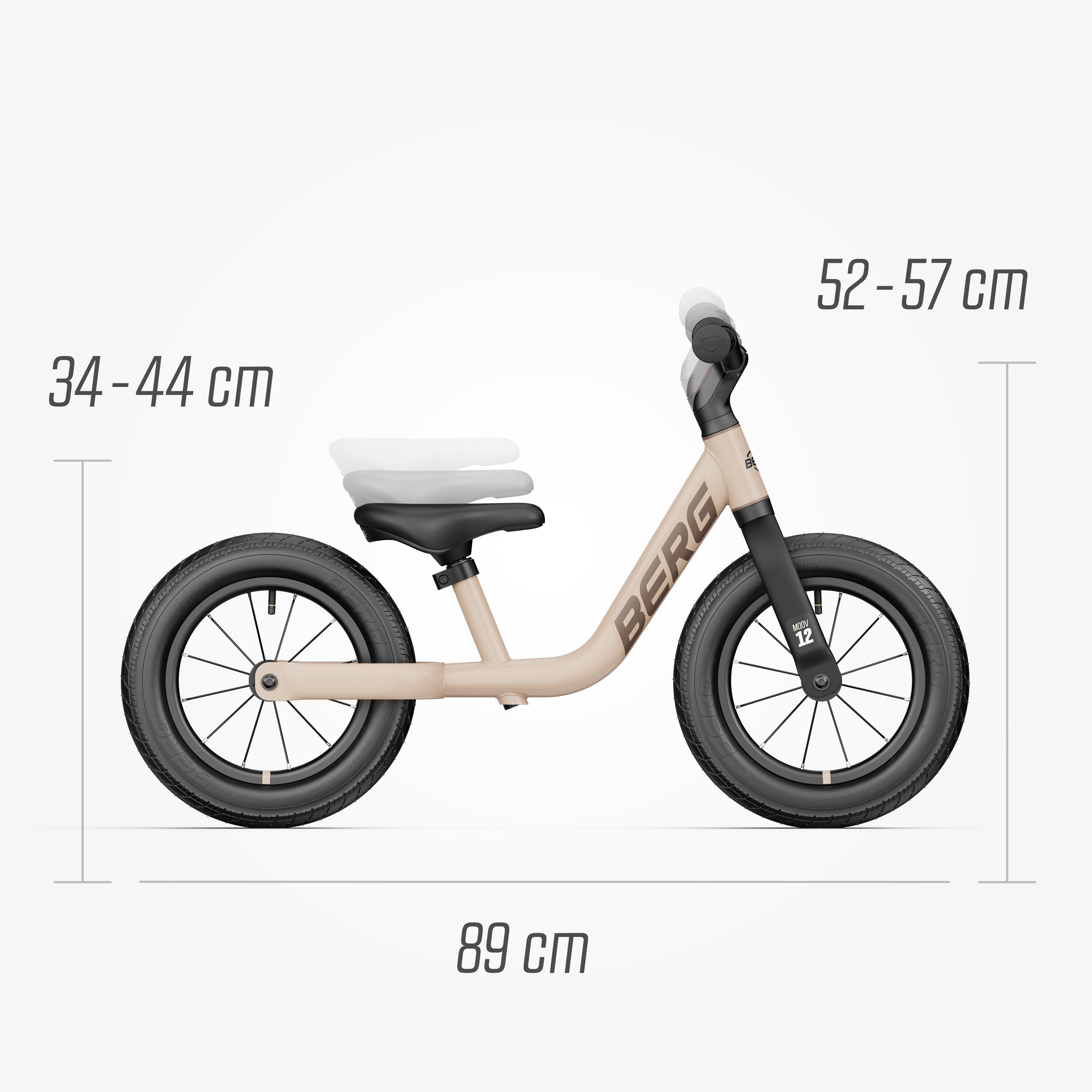 Bici senza Pedali per Bambini, 2,5+ Anni, MOOV 12 Beige Sabbia 2/7