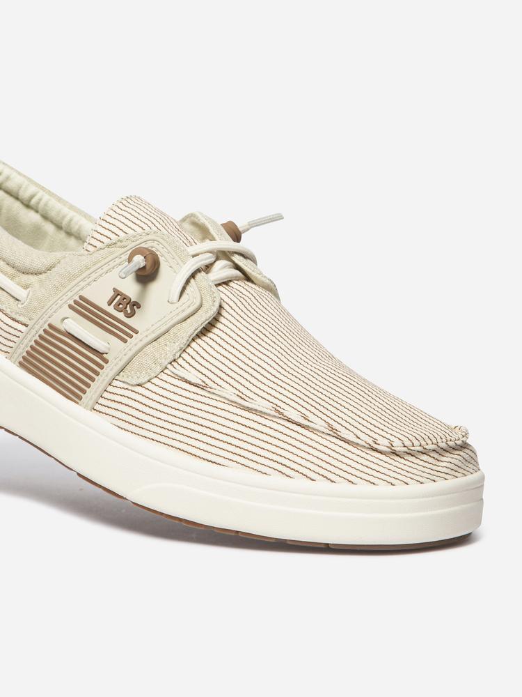 Chaussures bateau homme GEOBOAT Raye Off-white 3/5
