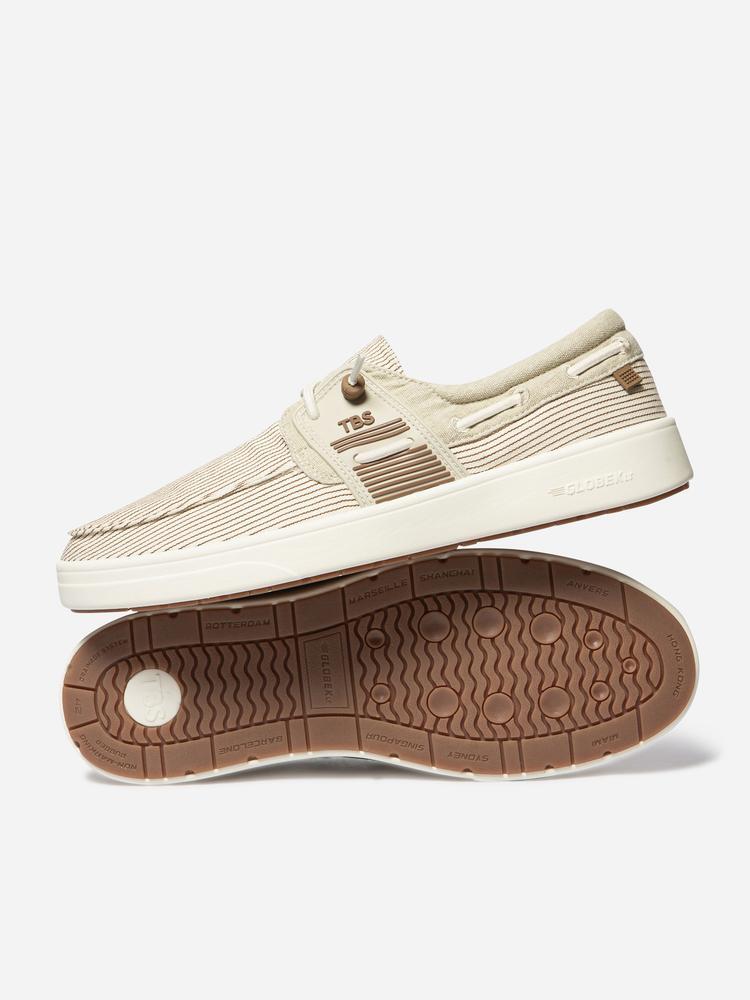 Chaussures bateau homme GEOBOAT Raye Off-white 4/5