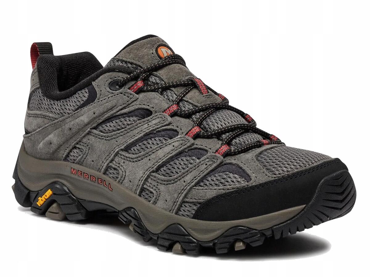 Buty Męskie Merrell Moab Trekkingi Skórzane Vibram Sportowe 4/7