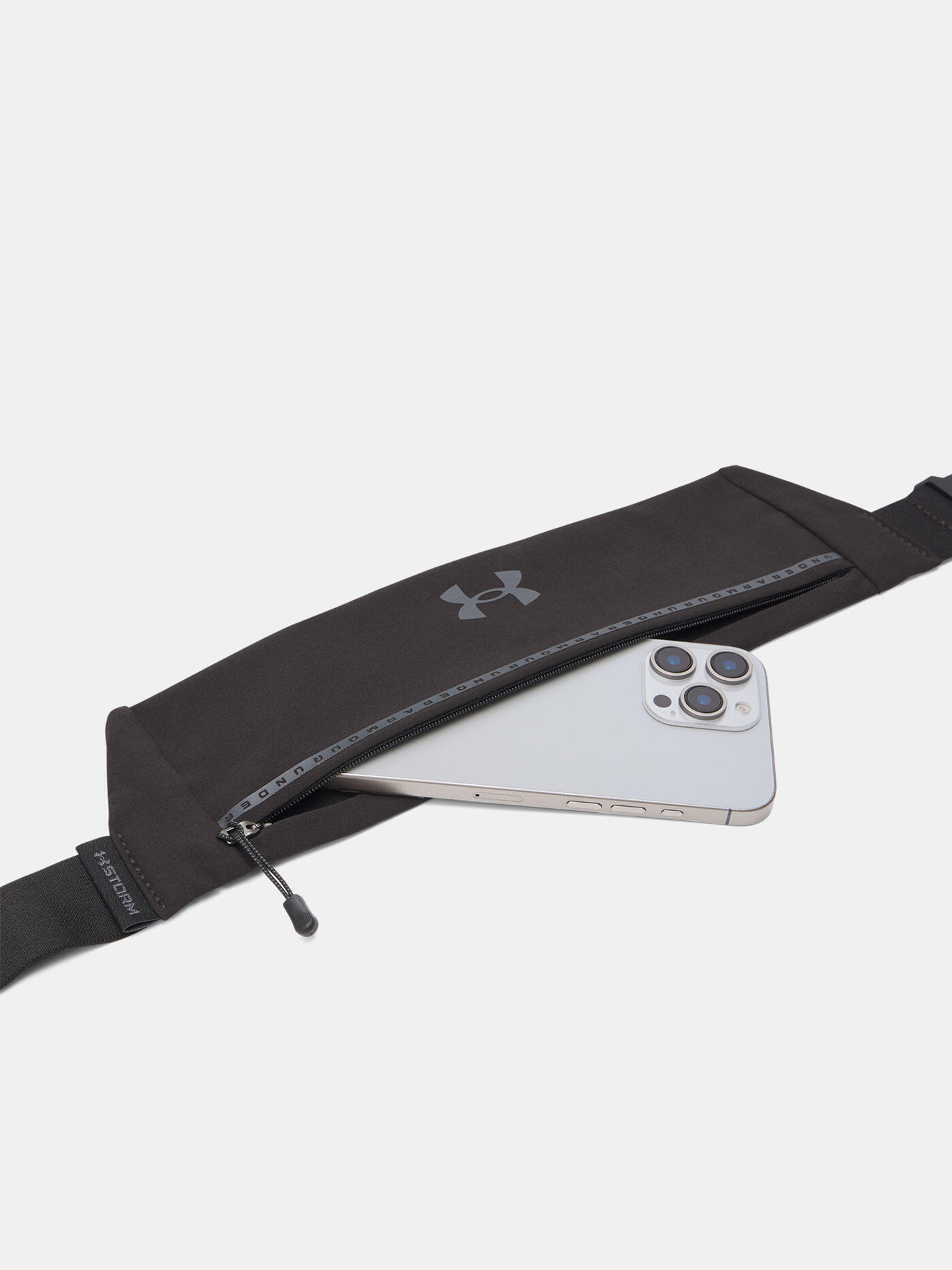 SASZETKA PAS DO BIEGANIA CZARNY UNDER ARMOUR UA VELOCITI RUN BELT UNISEX 3/6
