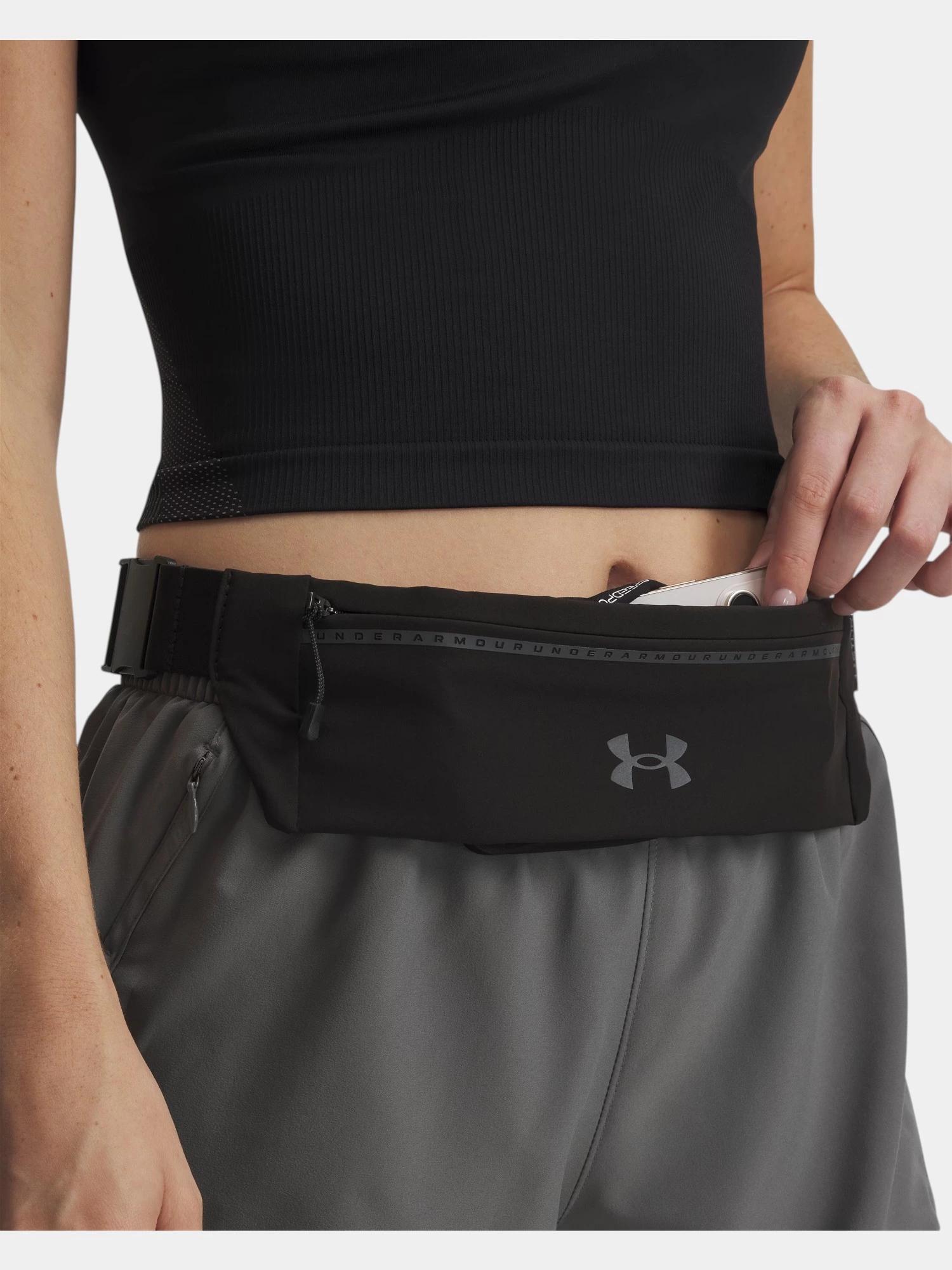 SASZETKA PAS DO BIEGANIA CZARNY UNDER ARMOUR UA VELOCITI RUN BELT UNISEX 5/6