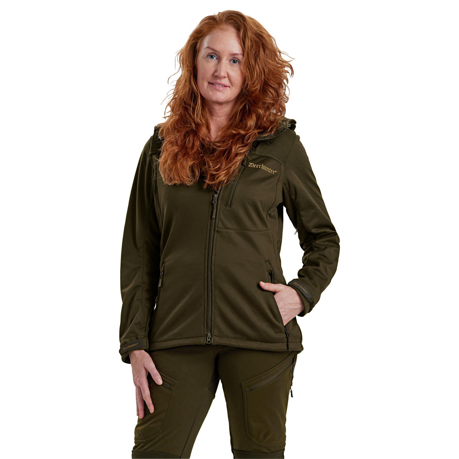 Deerhunter Lady Excape Softshell Jacke Damen (Art Green) Größe 42 5/5