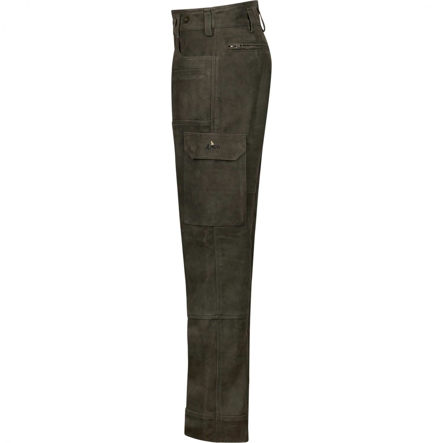 il Lago Sie Lederhose Aurelia Damen (Oliv) Größe 48 3/4