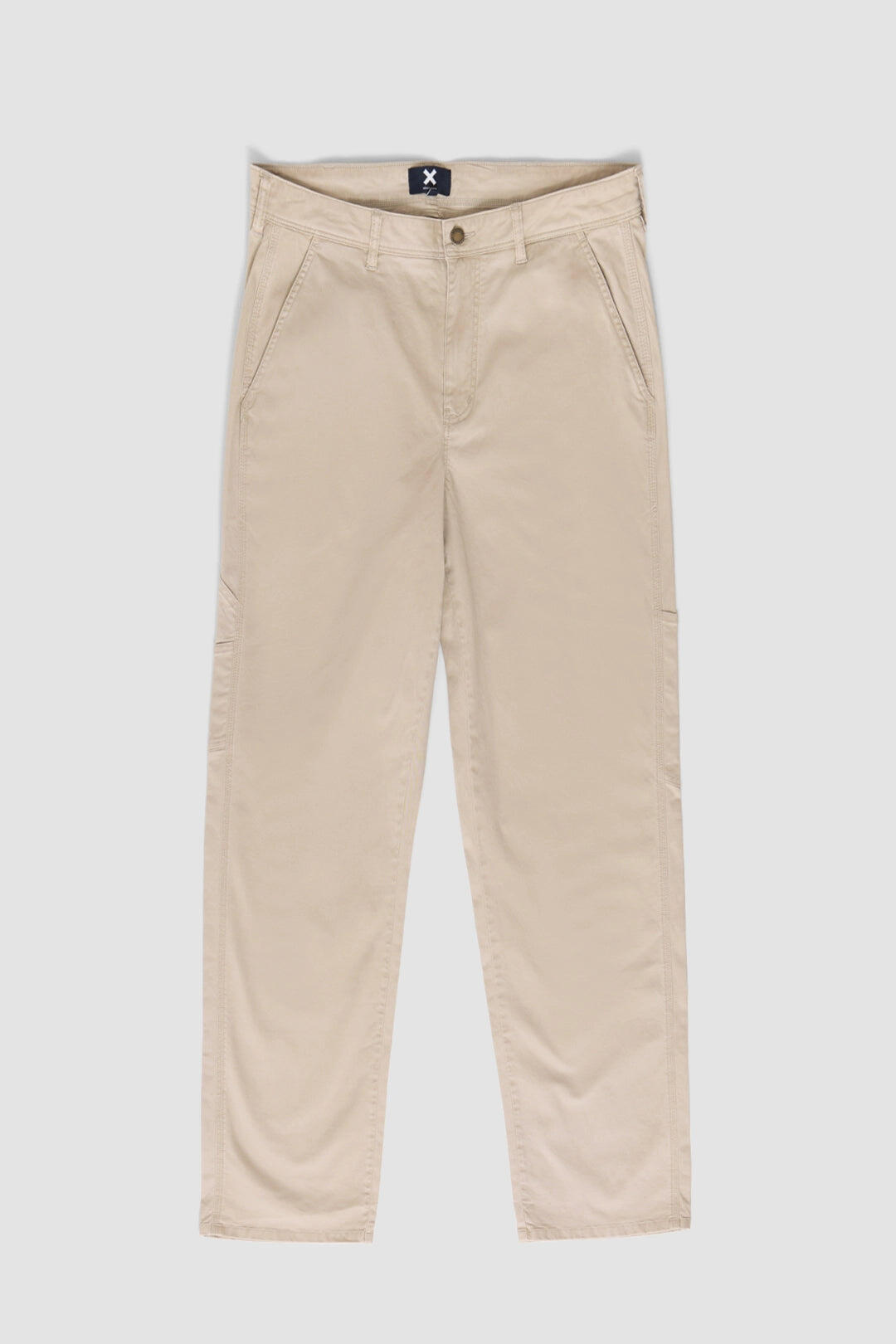 Pantalón Blue Banana Matt Straight Beige de Algodón 4/5