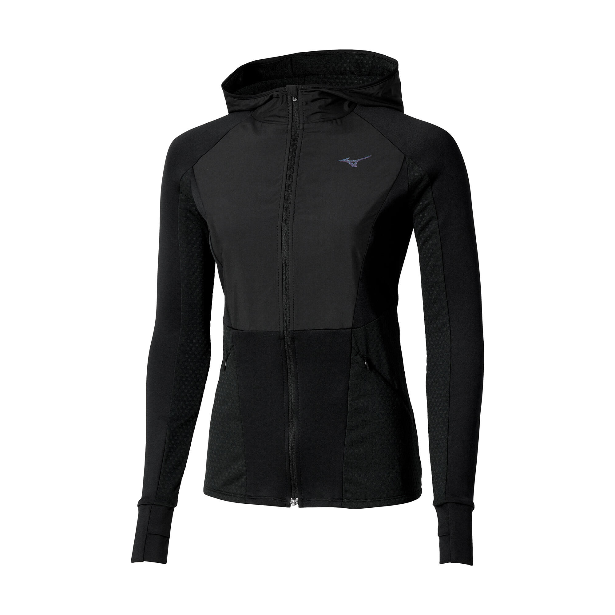 Kurtka do biegania damska Mizuno Active Warm Hybrid Full Zip Hooded 3/3