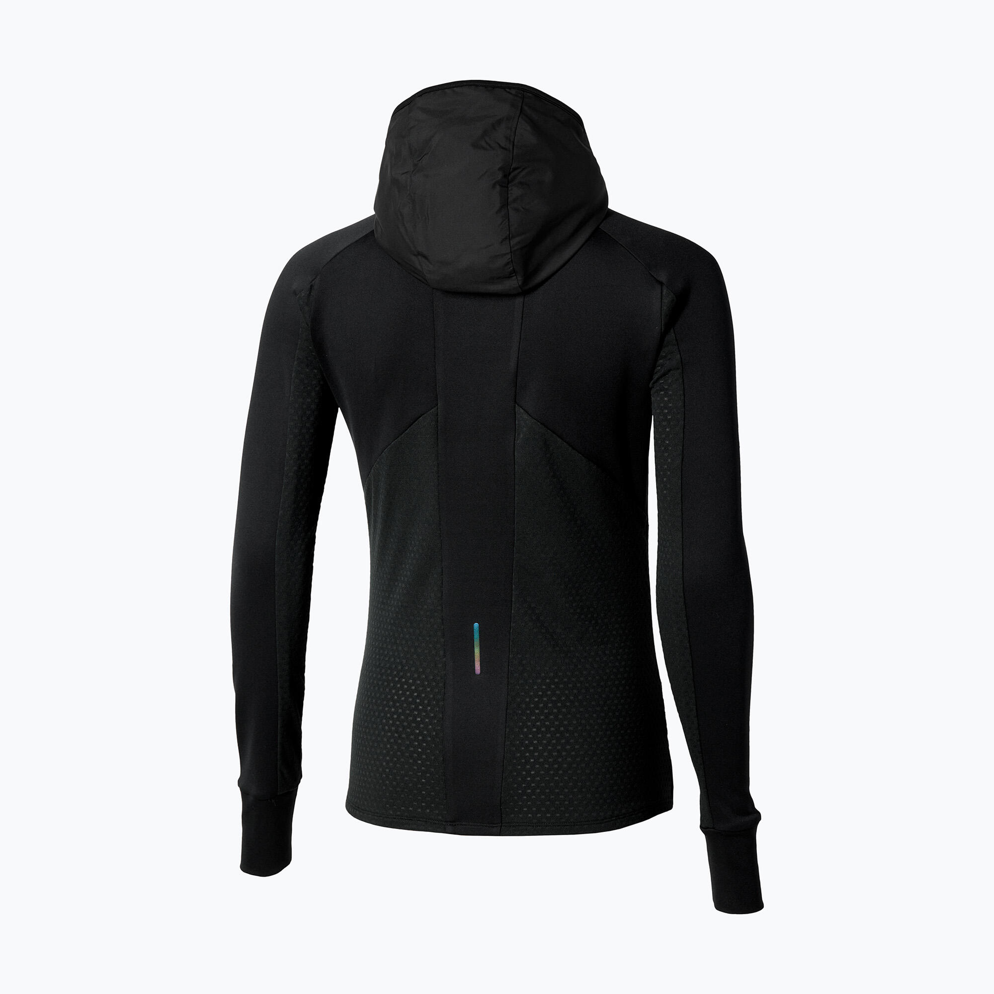 Kurtka do biegania damska Mizuno Active Warm Hybrid Full Zip Hooded 2/3