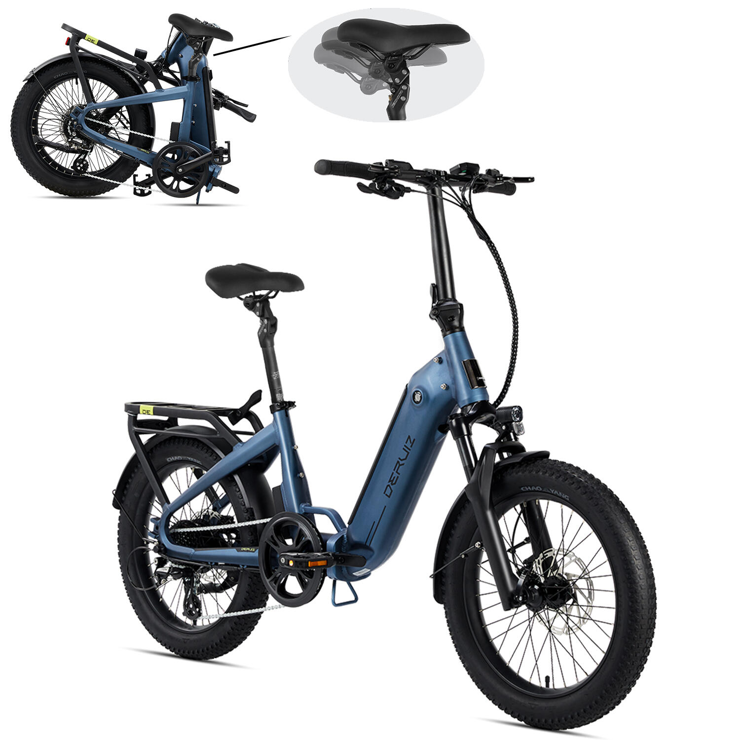 Peridot Bicicleta Eléctrica Plegable 20" 250W Sensor Par 500Wh Autonomía 143 Km 2/8