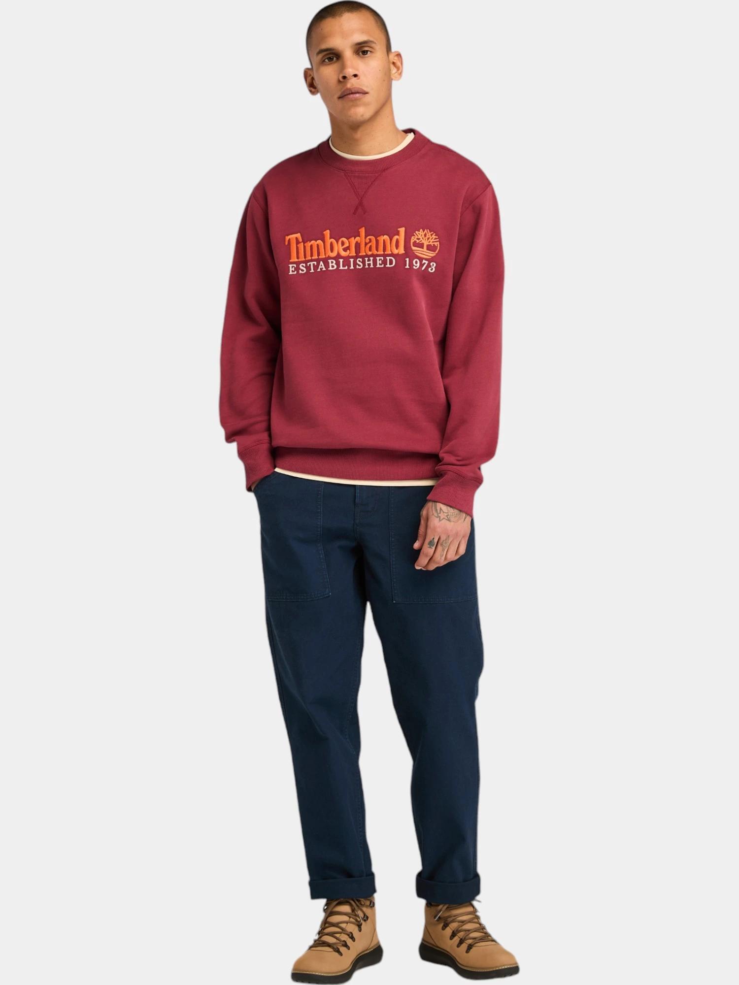 Maglione Uomo Embroidery Logo Brush Back Crew 3/6