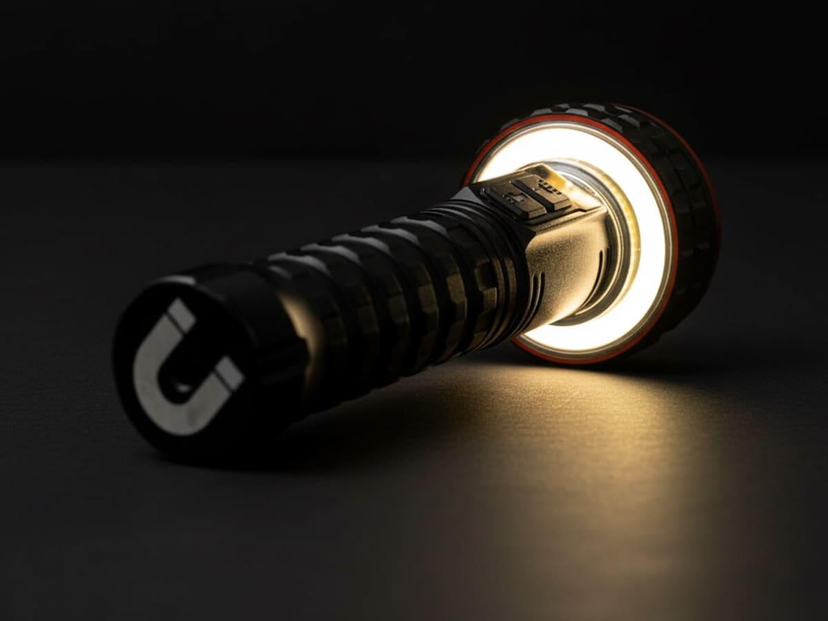 Lampe torche lanterne LED Lyska - rechargeable USB et batterie externe - 4000 lm 6/7