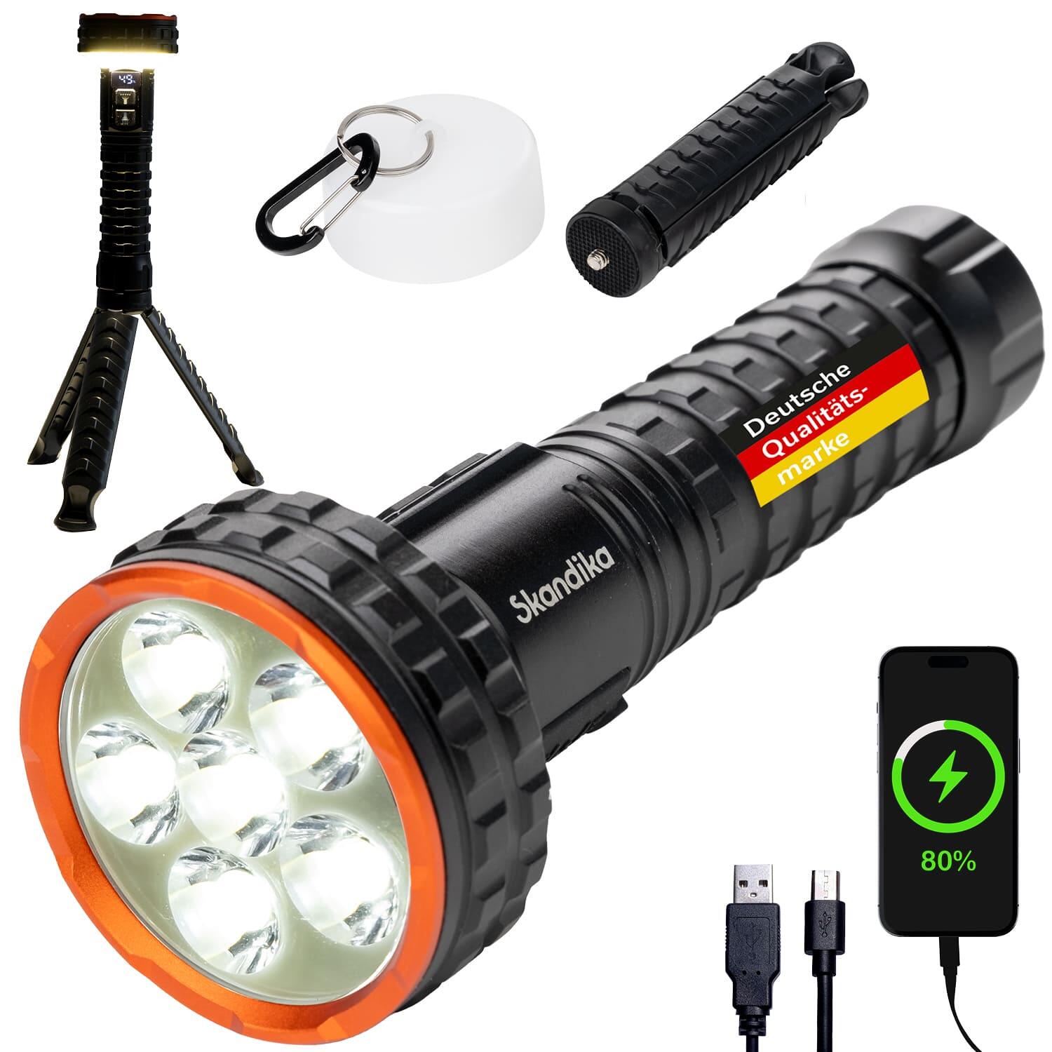 SKANDIKA LED svítilna Lyska 2v1 dobíjecí