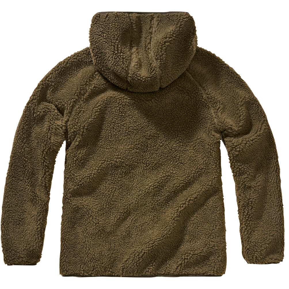 Brandit Women Teddyfleece Jacket Hooded Damen, mit Kapuze (Olive) Größe XL 2/4