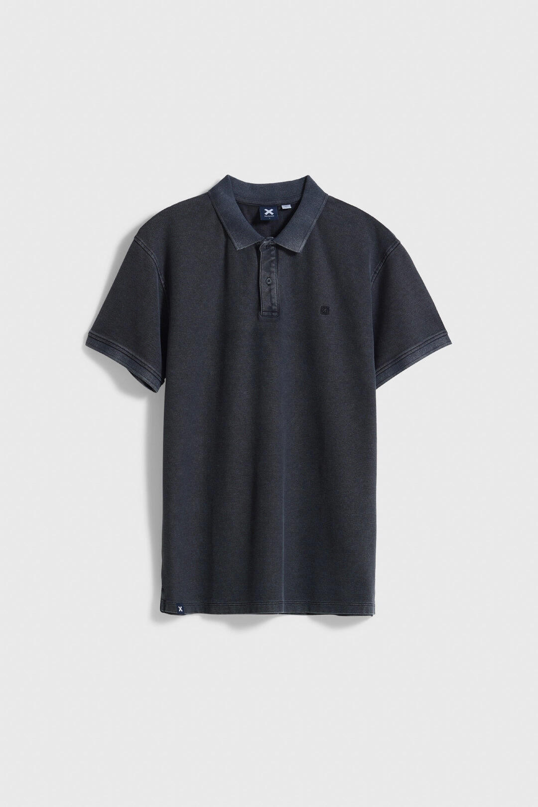 Polo Blue Banana Washed Nature Negro de Algodón 100% Orgánico 4/4