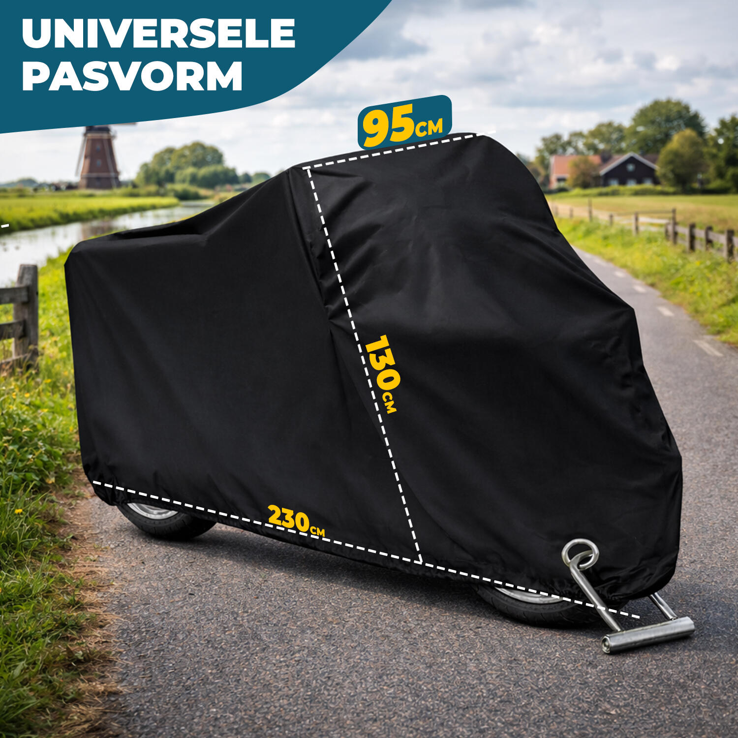 Housse imperméable pour moto/scooter - 300D Oxford - 230x95x130cm 2/5