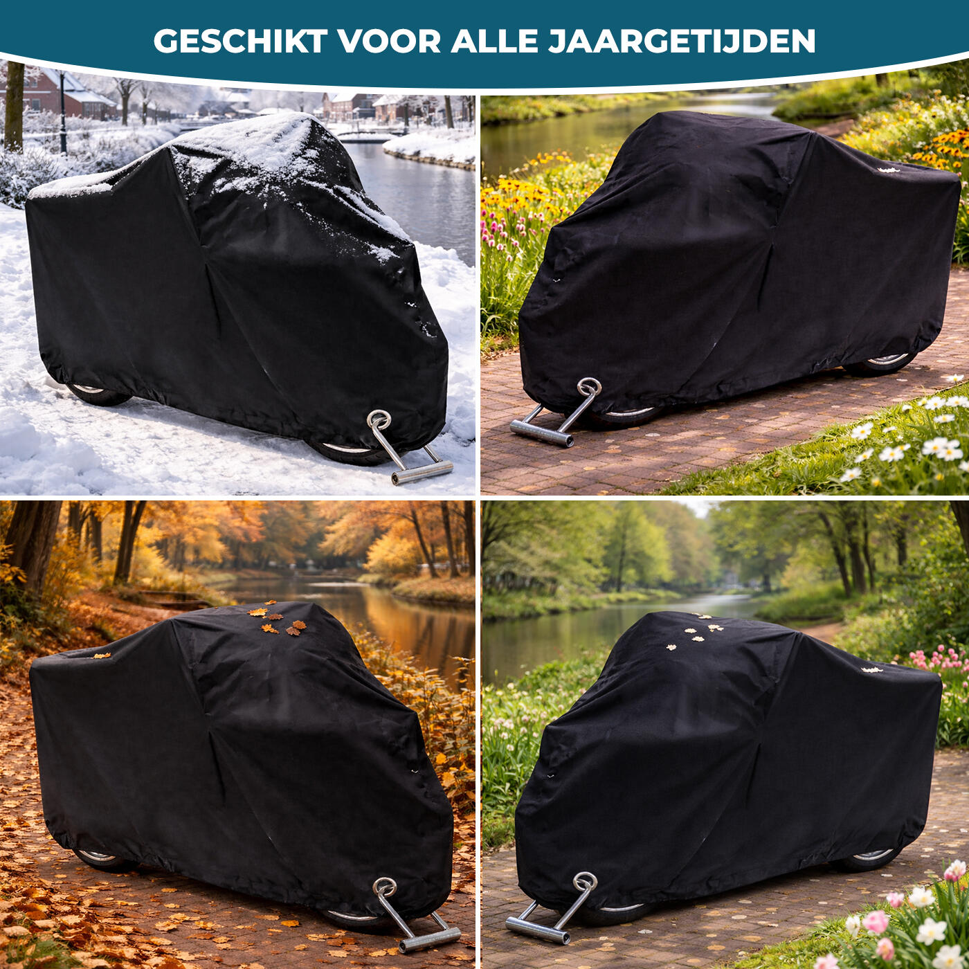 Housse imperméable pour moto/scooter - 300D Oxford - 230x95x130cm 5/5
